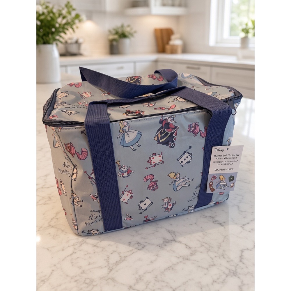 Disney Alice in Wonderland Thermal Soft Cooler Bag Insulated Cooler Tote